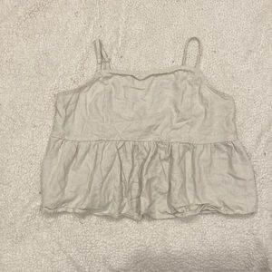 Off White Tie Back Babydoll Cami